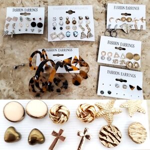Mixed Lot 47 Earrings 1 Belly Button Ring Bundle